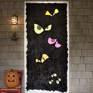 Spooky Monster Halloween Door