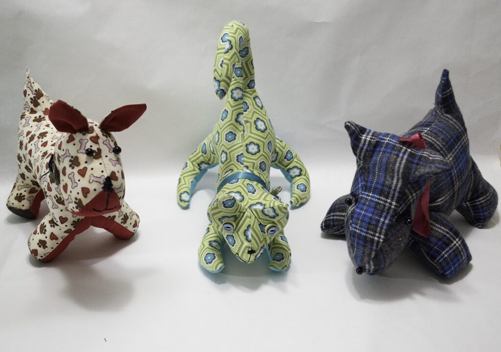 Two Dogs and a Cat Calico Cat and Colorful Canines, Making Cats and Dogs