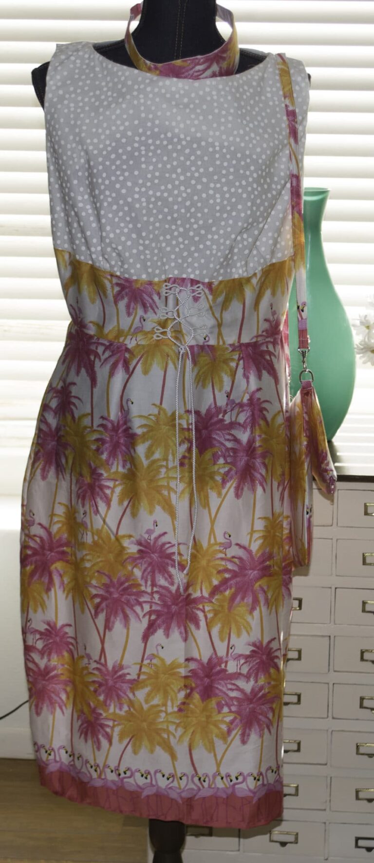 Great Gertie Dress, Headband, and Handbag
