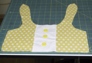 Add the Placket and Buttons Easy to Make Adorable Toddler Dress