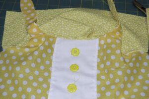 Open the Lining from the Outer Fabric to the Sewing Line Easy to Make Adorable Toddler Dress