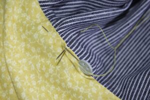 Slip Stitch the Lining to the Skirt Easy to Make Adorable Toddler Dress
