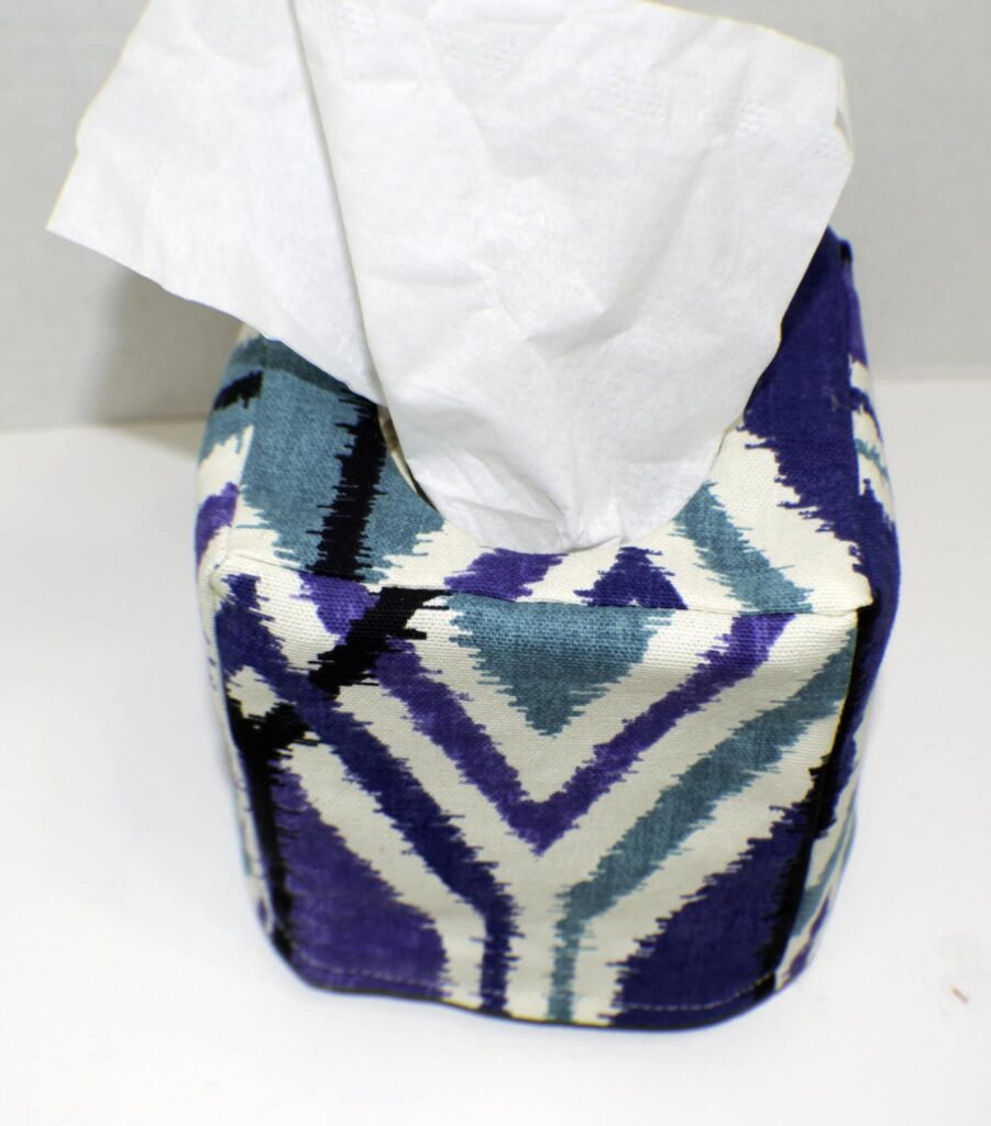 Finished Fabric Tissue Box Cover Make a fabric tissue box holder