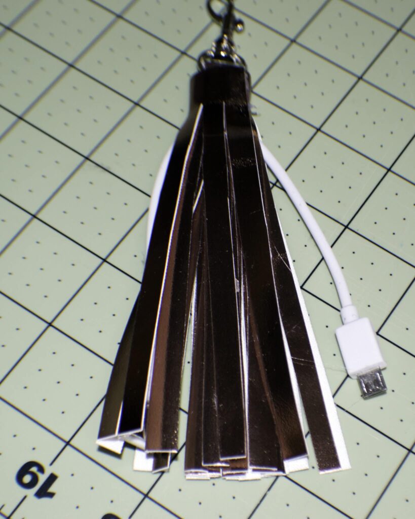 Wrap the Strips Around the USB Cord Tassel USB Key Chain