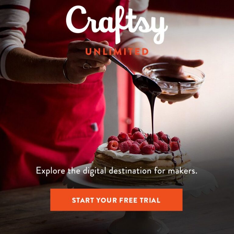 Try Craftsy Unlimited and get your 7 day Free Trial