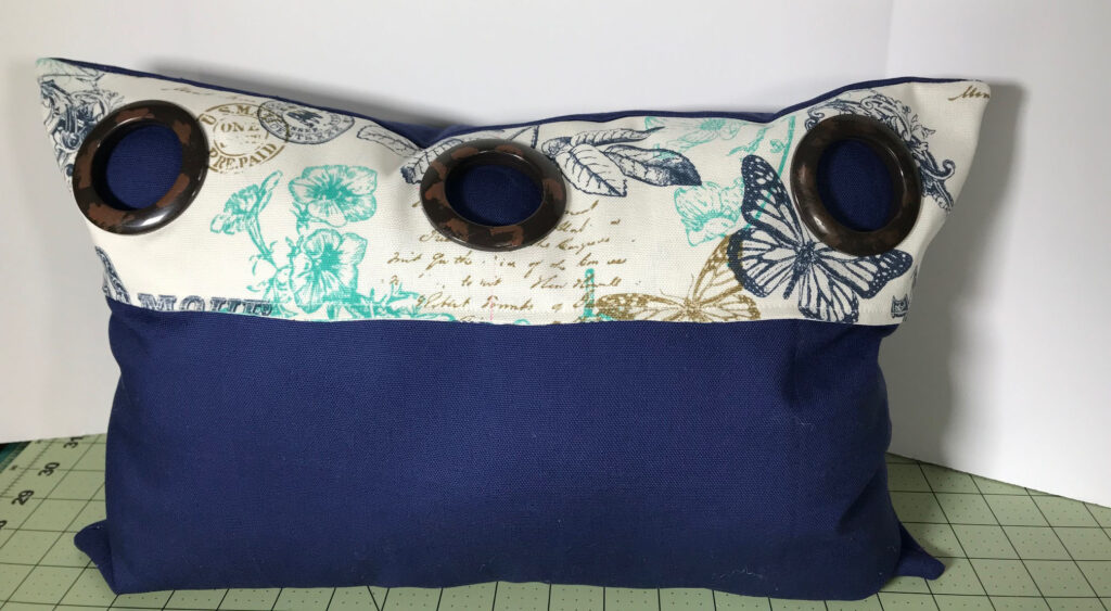 How to make a grommet pillow