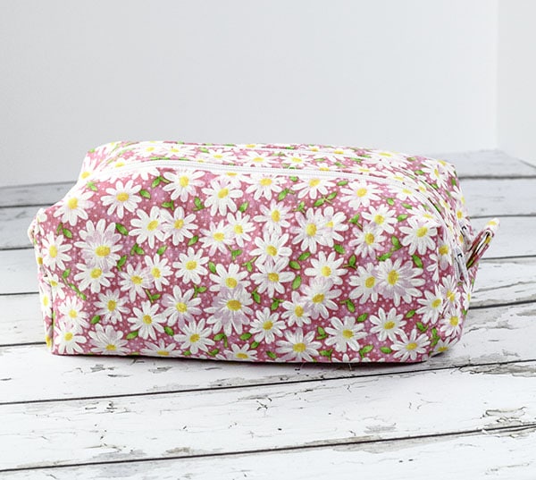 How to make a double zipper box pouch