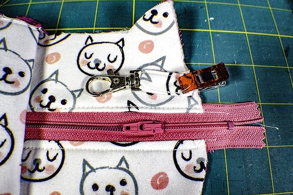 How to make a cat zipper pouch