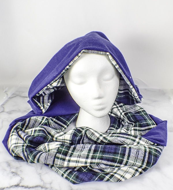 How to make a hooded infinity scarf