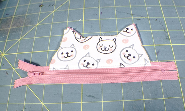 How to make a cat zipper pouch