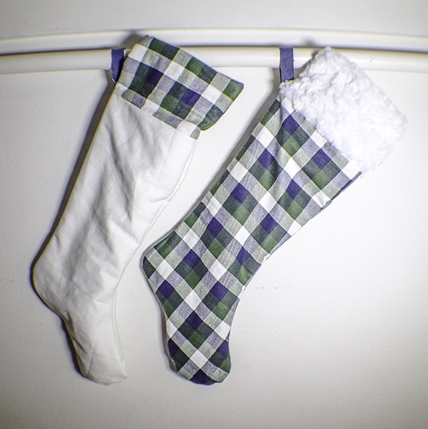 How to make a cuffed Christmas Stocking