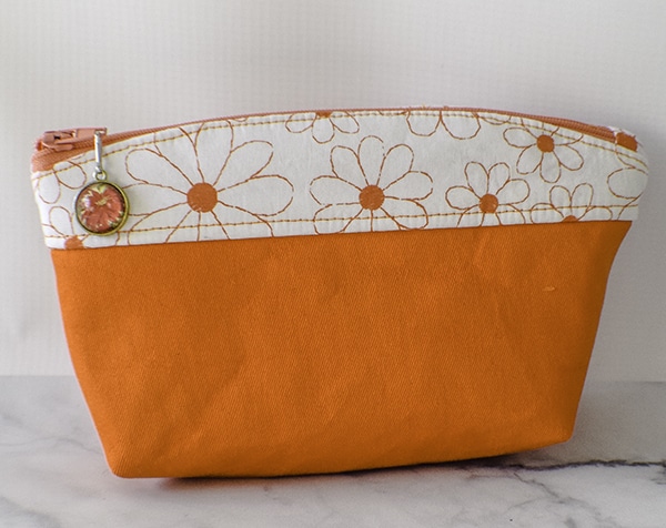 How to make a curve top makeup bag