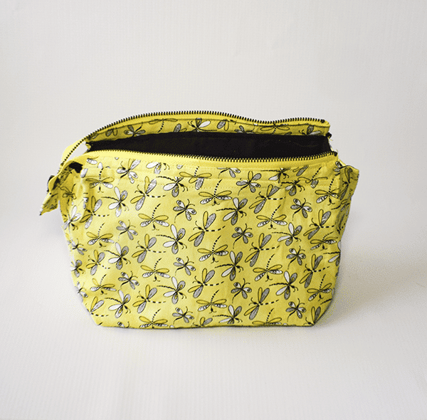 How to make a double zipper makeup bag