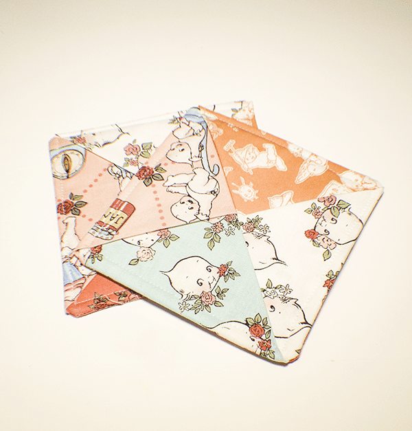 How to make simple patchwork coasters