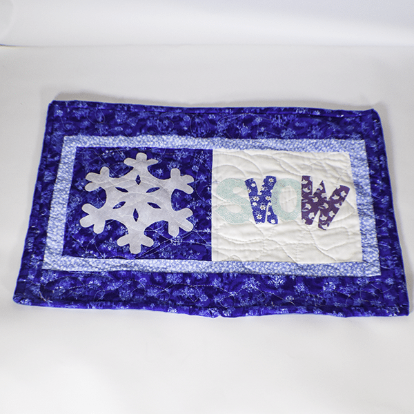 How to Make a Winter Quilted Placemat