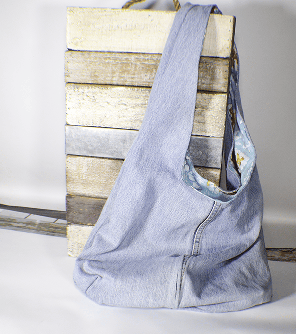 Upcycle a jeans boho bag