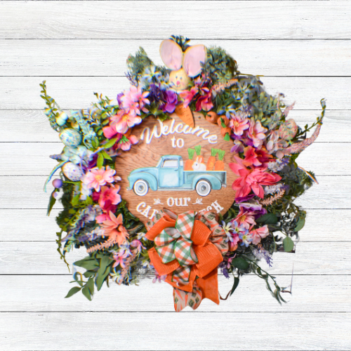 How to Make a Dollar Tree Easter Bunny Wreath